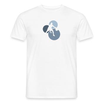 Basketball Hooping - Men's T-Shirt - white - Front - AI Model Male 178 dark (178cm)