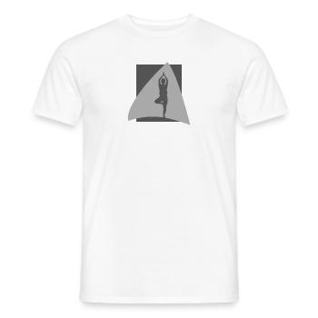 Yin Yoga - Männer T-Shirt - Weiß - Vorne - AI Model Male 178 dark (178cm)