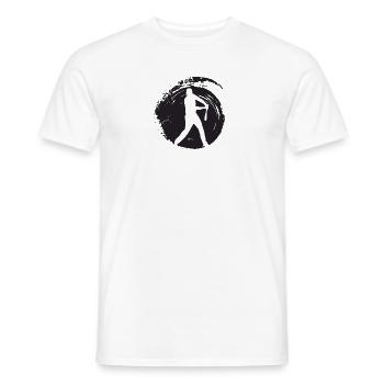 Baseball Joueur de baseball Baseball - T-shirt homme - blanc - Devant - AI Model Male 178 dark (178cm)