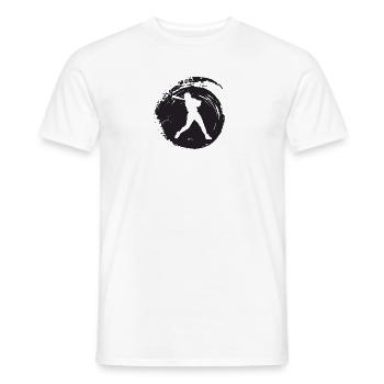 Baseball Pitcher Softballschläger - Männer T-Shirt - Weiß - Vorne - AI Model Male 178 dark (178cm)