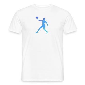 Tennis de plage Ballon de plage Tennis de plage - T-shirt homme - blanc - Devant - AI Model Male 178 dark (178cm)