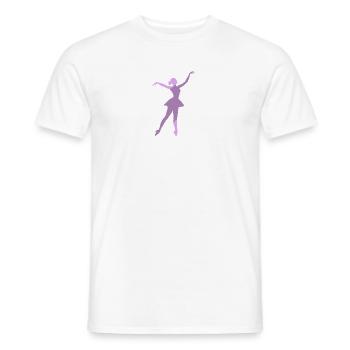 Danseuse de ballet Danseuse de ballet Danseuse de ballet - T-shirt homme - blanc - Devant - AI Model Male 178 dark (178cm)