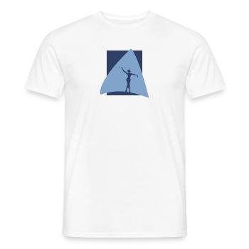 Baton Twirling Twirling Dancing - Men's T-Shirt - white - Front - AI Model Male 178 dark (178cm)