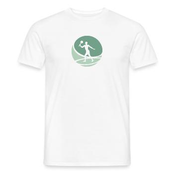 Tennis de plage Tennis de plage - T-shirt homme - blanc - Devant - AI Model Male 178 dark (178cm)