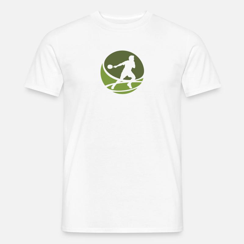 Schläger Squash Squashspieler Schläger - Männer T-Shirt - Weiß