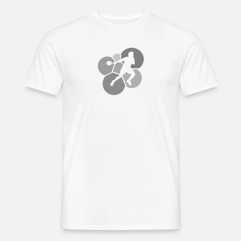 Squashschläger Squash Squashspieler - Männer T-Shirt - Weiß