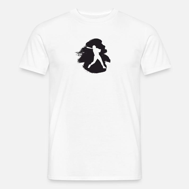 Baseball Softball Pitcher - Männer T-Shirt - Weiß