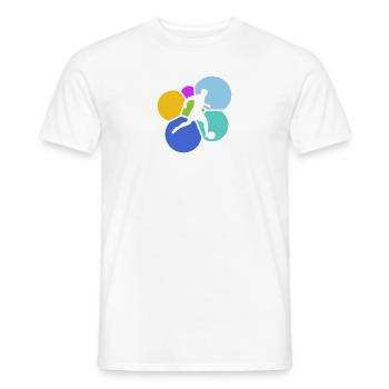 Ballon de plage Beach Soccer Beach Soccer - T-shirt homme - blanc - Devant - AI Model Male 178 dark (178cm)