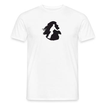Snowboard Sports d’hiver Snowboard - T-shirt homme - blanc - Devant - AI Model Male 178 dark (178cm)