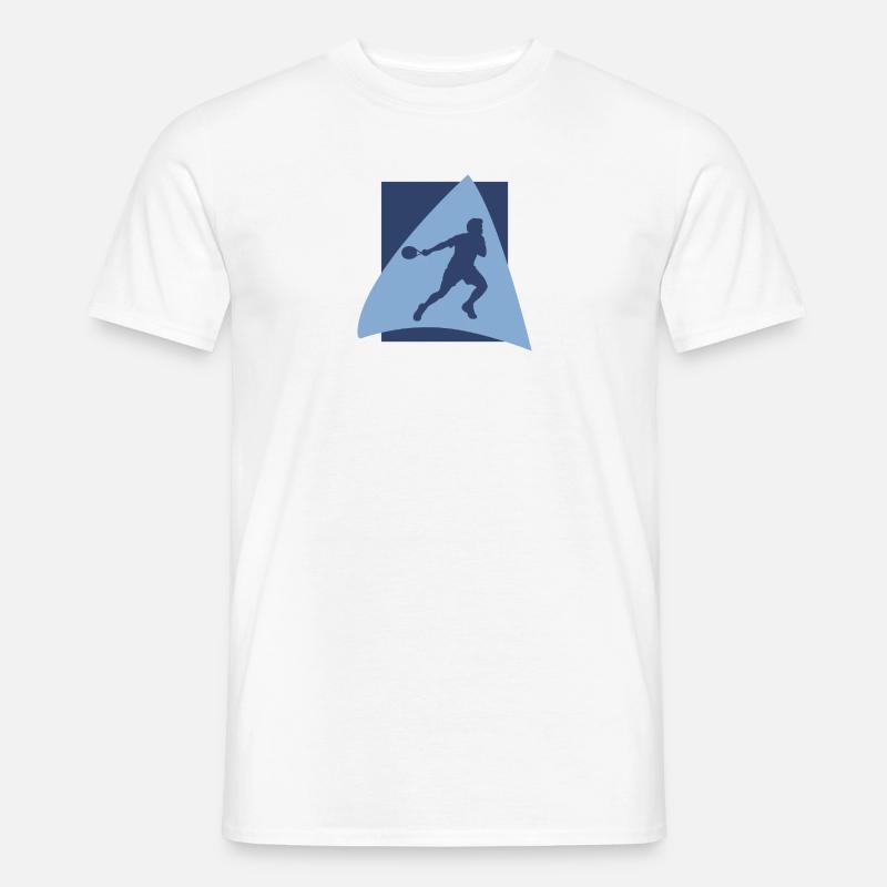 Schläger Squash Squash Squashspieler - Männer T-Shirt - Weiß