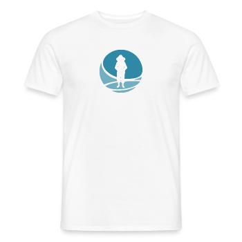 Abeille abeilles nid d’abeille - T-shirt homme - blanc - Devant - AI Model Male 178 dark (178cm)