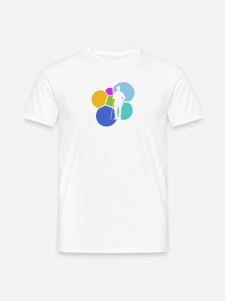Billardspieler Billardspielerin Billardkugel - Männer T-Shirt - Weiß