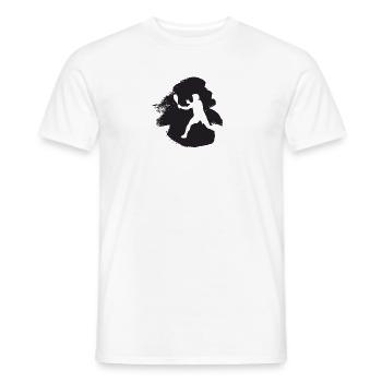 Joueur de squash Raquette Squash - T-shirt homme - blanc - Devant - AI Model Male 178 dark (178cm)