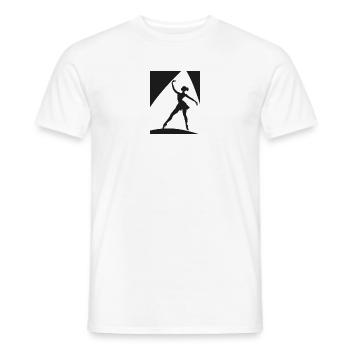 Danseuse de ballet Le Lac des cygnes Ballerine - T-shirt homme - blanc - Devant - AI Model Male 178 dark (178cm)