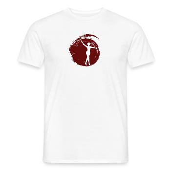 Gymnastik Gymnastik Stabdrehen - Männer T-Shirt - Weiß - Vorne - AI Model Male 178 dark (178cm)