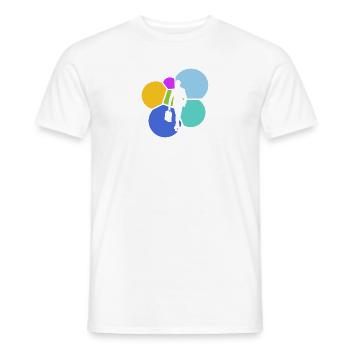 Banques Banques Banques - T-shirt homme - blanc - Devant - AI Model Male 178 dark (178cm)