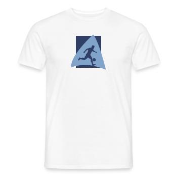 Beach Soccer Beach Soccer Soccer - T-shirt homme - blanc - Devant - AI Model Male 178 dark (178cm)