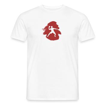 Balle de tennis de table Joueur de tennis de table Tennis - T-shirt homme - blanc - Devant - AI Model Male 178 dark (178cm)