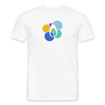Toast végétalien à l’avocat Foodie - T-shirt homme - blanc - Devant - AI Model Male 178 dark (178cm)