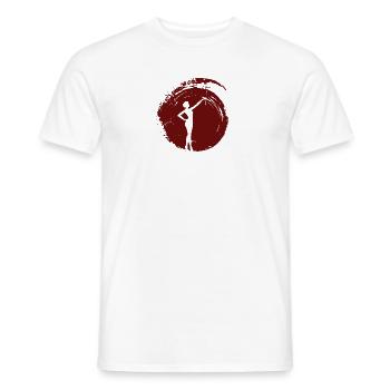 Stabdrehen Baton Twirling Baton Twirling - Men's T-Shirt - white - Front - AI Model Male 178 dark (178cm)