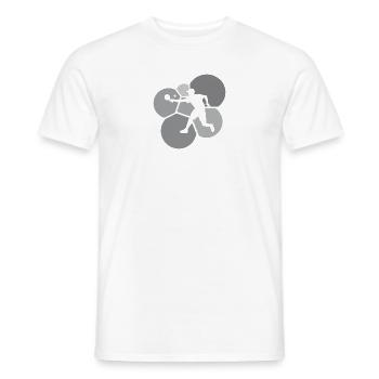 Joueur de pickleball Tennis Pickleball Raquette - T-shirt homme - blanc - Devant - AI Model Male 178 dark (178cm)