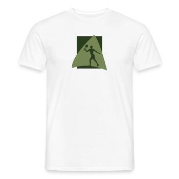 Ballon de plage Joueur de tennis Ballon de plage - T-shirt homme - blanc - Devant - AI Model Male 178 dark (178cm)