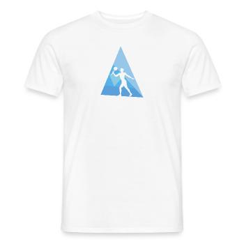 Tennis de plage Tennis de plage Tennis de plage - T-shirt homme - blanc - Devant - AI Model Male 178 dark (178cm)