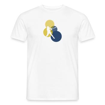 Lanceur Softball Joueur Softball Batte - T-shirt homme - blanc - Devant - AI Model Male 178 dark (178cm)