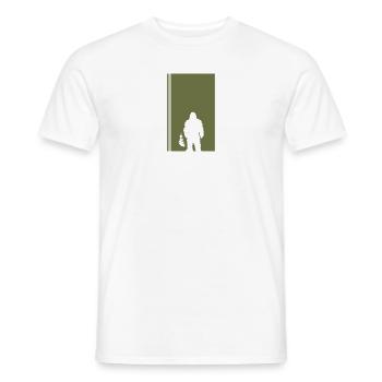 Big foot Lochness Yeti - Männer T-Shirt - Weiß - Vorne - AI Model Male 178 dark (178cm)
