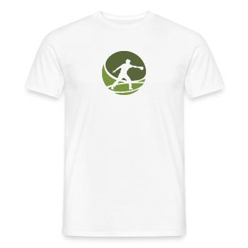 Tennis, table tennis rackets, table tennis - Men's T-Shirt - white - Front - AI Model Male 178 dark (178cm)