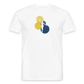 Danser, virevolter, danser - T-shirt homme - blanc - Devant - AI Model Male 178 dark (178cm)