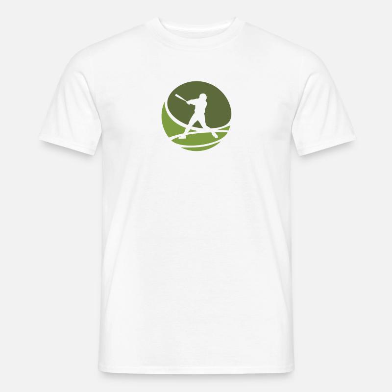 Softballspieler Pitcher Softballschläger - Männer T-Shirt - Weiß