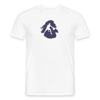 Basket-ball Basket-ball Joueur de basket-ball - T-shirt homme - blanc - Devant - AI Model Male 178 dark (178cm)