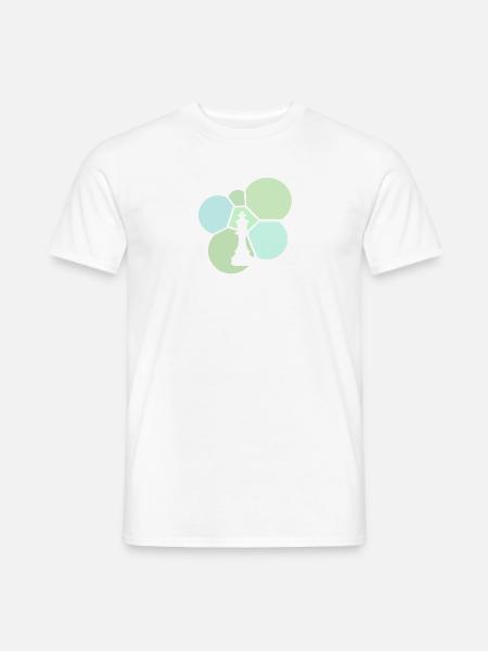 Schachmatt Schachspieler Schachbrett - Männer T-Shirt - Weiß