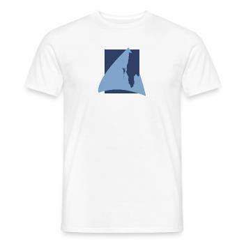Alpinist Seilklettern Bergsteigen - Männer T-Shirt - Weiß - Vorne - AI Model Male 178 dark (178cm)