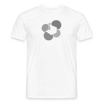Page d'accueil de rédaction de blog - T-shirt homme - blanc - Devant - AI Model Male 178 dark (178cm)
