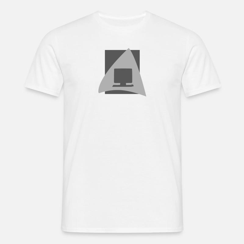 PC Informatik Tech - Männer T-Shirt - Weiß
