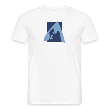 Kletterer Alpen Felsklettern - Männer T-Shirt - Weiß - Vorne - AI Model Male 178 dark (178cm)