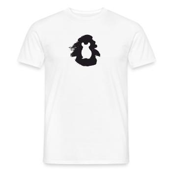 Hamster Chinchilla Tamia - T-shirt homme - blanc - Devant - AI Model Male 178 dark (178cm)