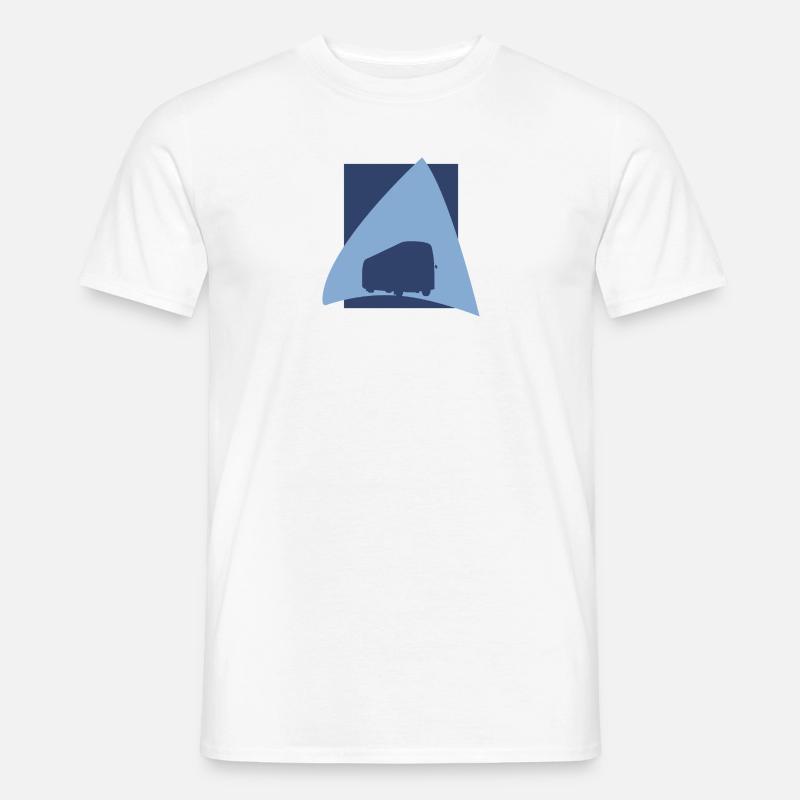 Schulbus Busfahrer Bus - Männer T-Shirt - Weiß