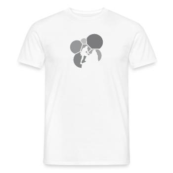 Climbing Wall Climber Mountain - Men's T-Shirt - white - Front - AI Model Male 178 dark (178cm)