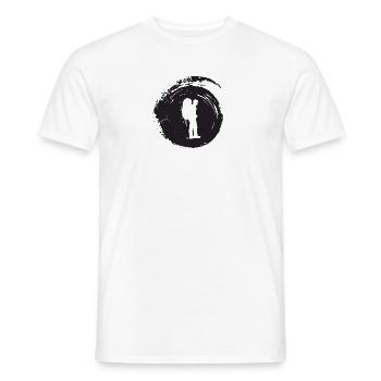 Backpack Hiking Pilgrim - Men's T-Shirt - white - Front - AI Model Male 178 dark (178cm)