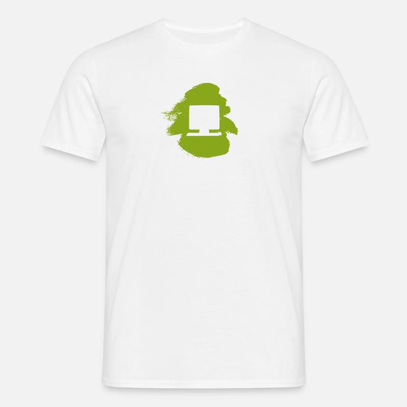 PC Computerarbeit Computerarbeit - Männer T-Shirt - Weiß