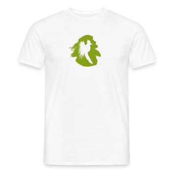 Oiseau calopsitte volante - T-shirt homme - blanc - Devant - AI Model Male 178 dark (178cm)
