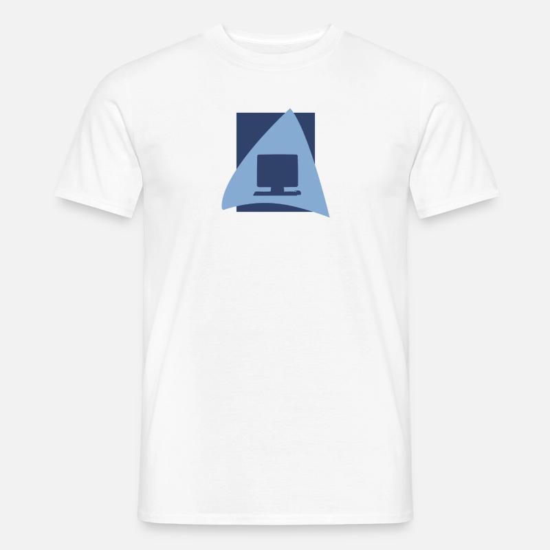 PC Informatik Informatik - Männer T-Shirt - Weiß
