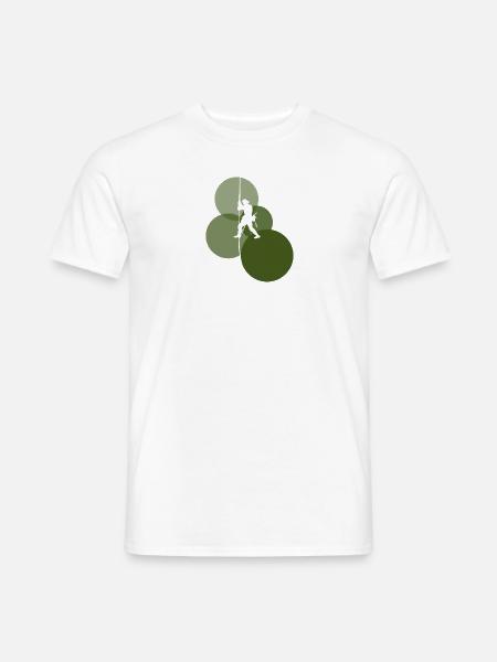 Kletterer Bergsteiger Felsklettern - Männer T-Shirt - Weiß