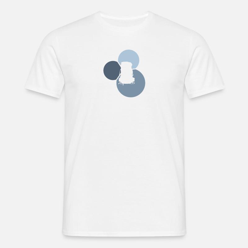 Rucksack Backpacking Backpacker - Männer T-Shirt - Weiß