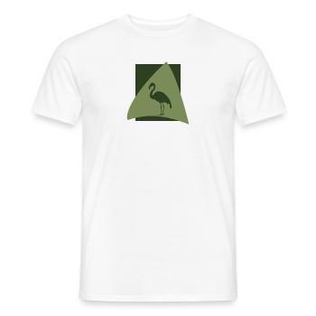 Flamingos Flamingo Flamenco Flamingos - Men's T-Shirt - white - Front - AI Model Male 178 dark (178cm)