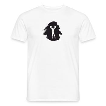 Girl Girlie Cheerleader - Men's T-Shirt - white - Front - AI Model Male 178 dark (178cm)