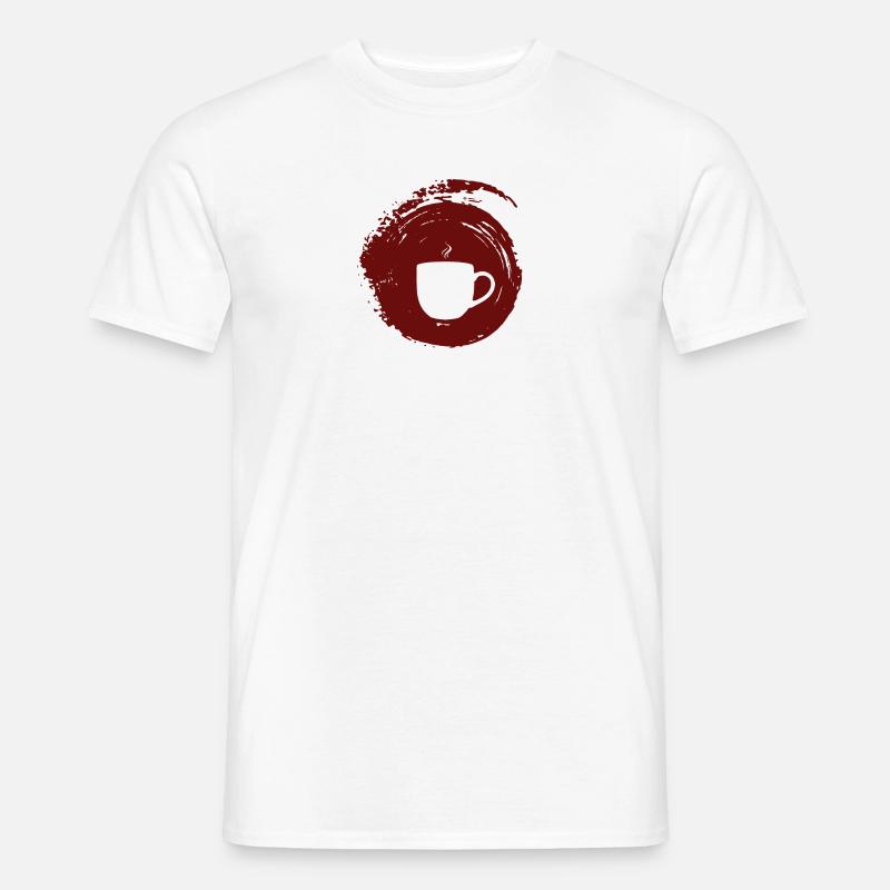 Kaffeebohne Koffein Koffein - Männer T-Shirt - Weiß